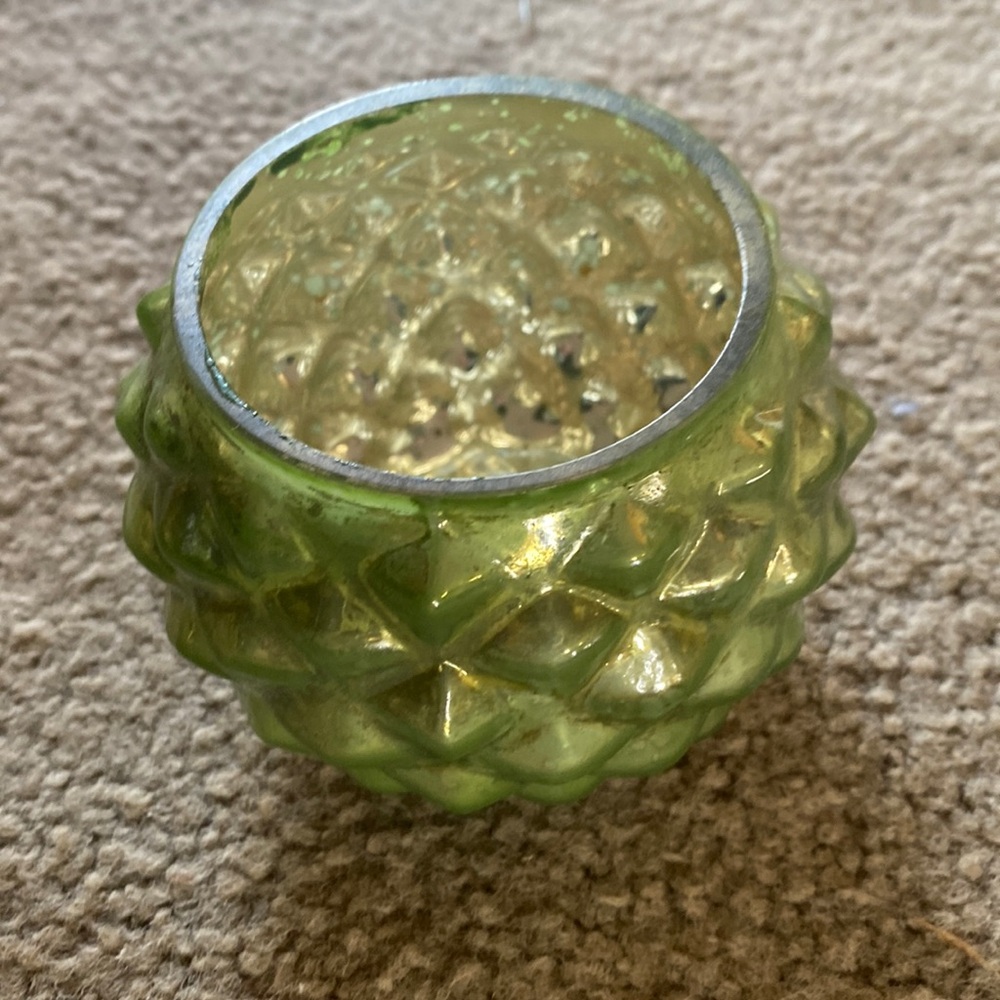 Creative CoOp Green Mercury Votive
